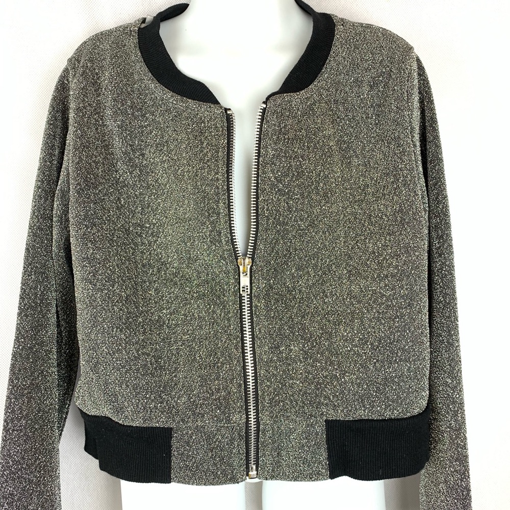 Beautees Shimmery bomber jacket Big Girls Size 14